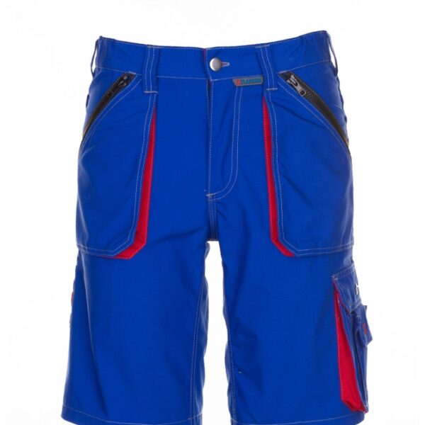 Planam 2841 BASALT Resistant work shorts royal blue/red S-3XL