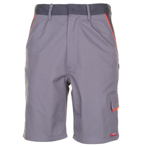 Planam 2470 VISLINE Work shorts light, gray/orange/slate XS-4XL