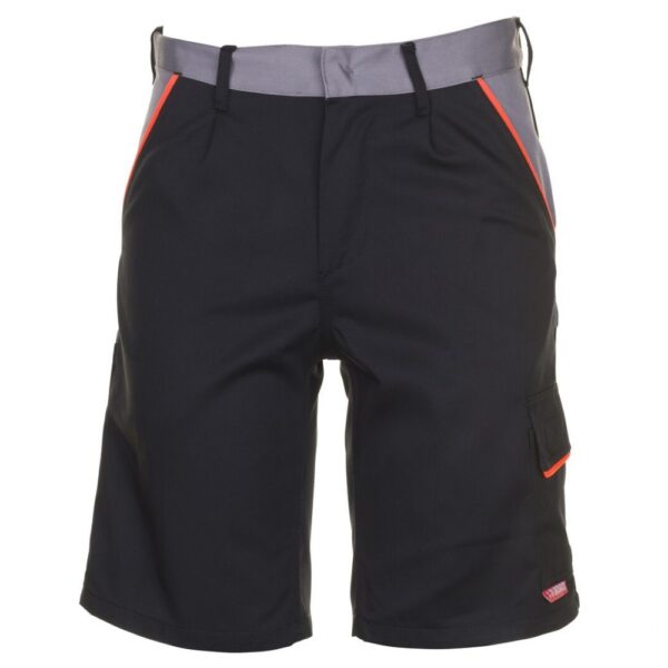 Planam 2471 VISLINE Work shorts light, black/orange/gray XS-4XL