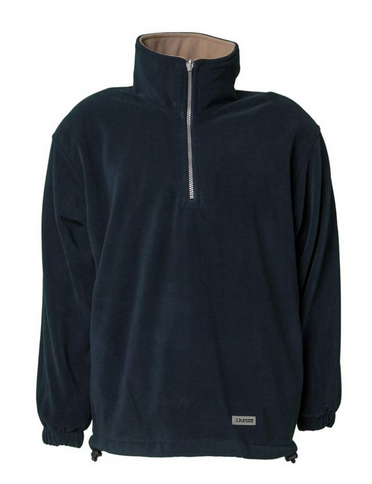 Planam 0350 Winter Edel Troyer Pullover - navy/camel