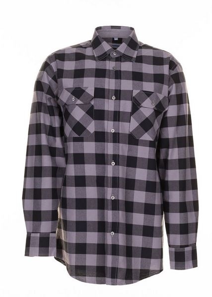 Planam 0492 Square shirt black/zinc