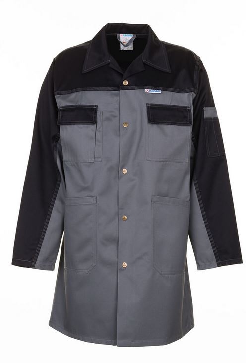 Planam 1244 TRISTEP Work coat grey / black