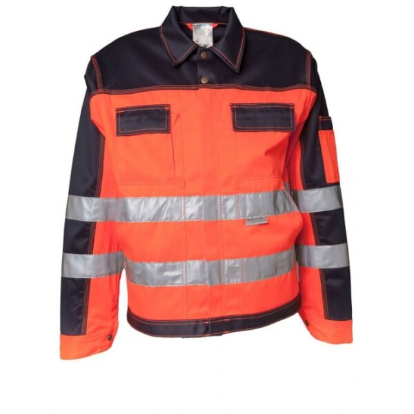Planam 2006 - High visibility jacket - Also available in oversizes - Orange and navy blue