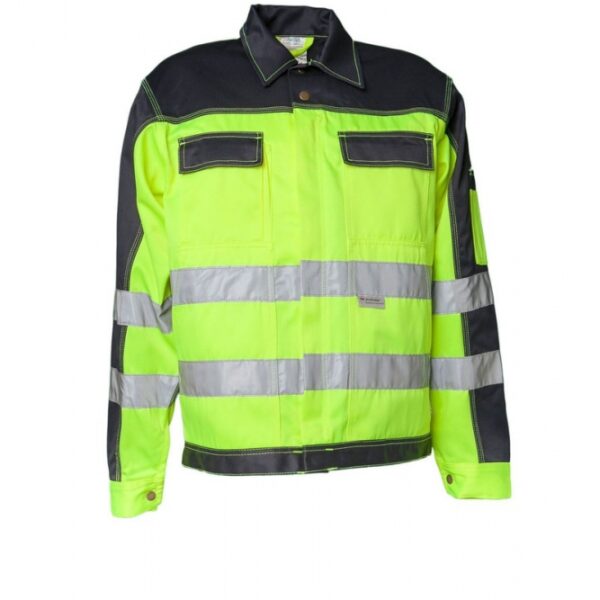 Planam 2007 - High visibility jacket - Also available in oversizes -Yellow and navy blue