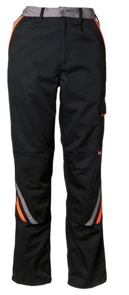 Planam 2421 Visline Work Trousers black/orange/zinc