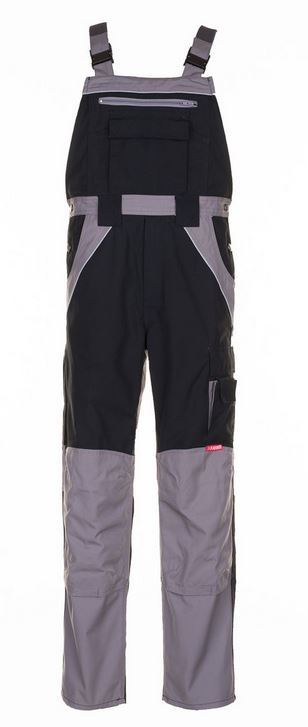 Planam 2520 work Dungarees black/zinc