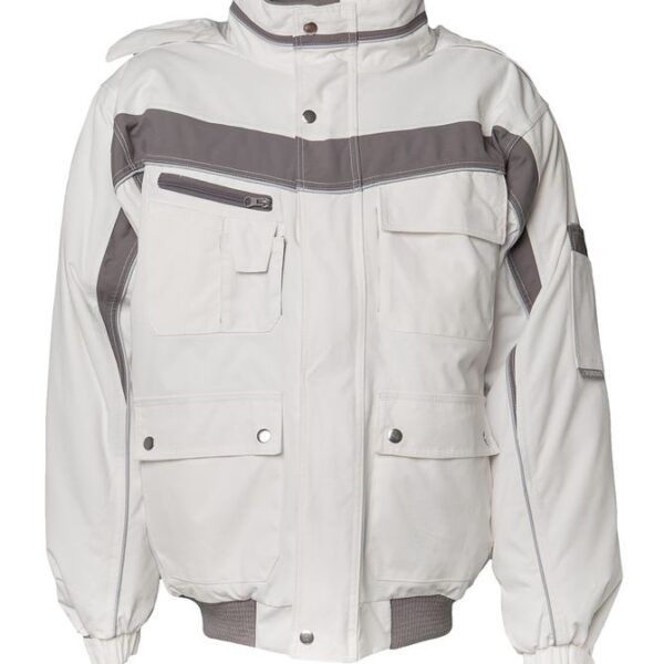 Planam 2593 Winter Jacket White/zinc Size XL