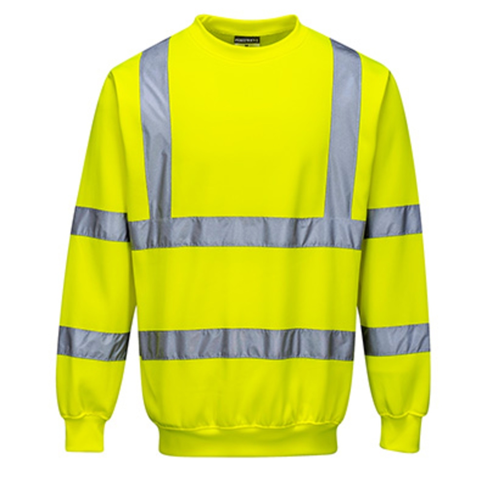 Portwest B303 High visibility sweatshirt class 3 yellow XS-5XL