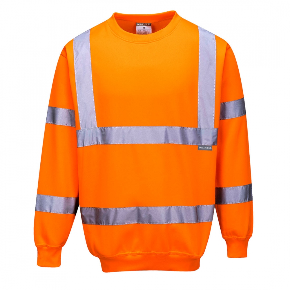Portwest B303 High visibility sweatshirt class 3 orange XS-5XL