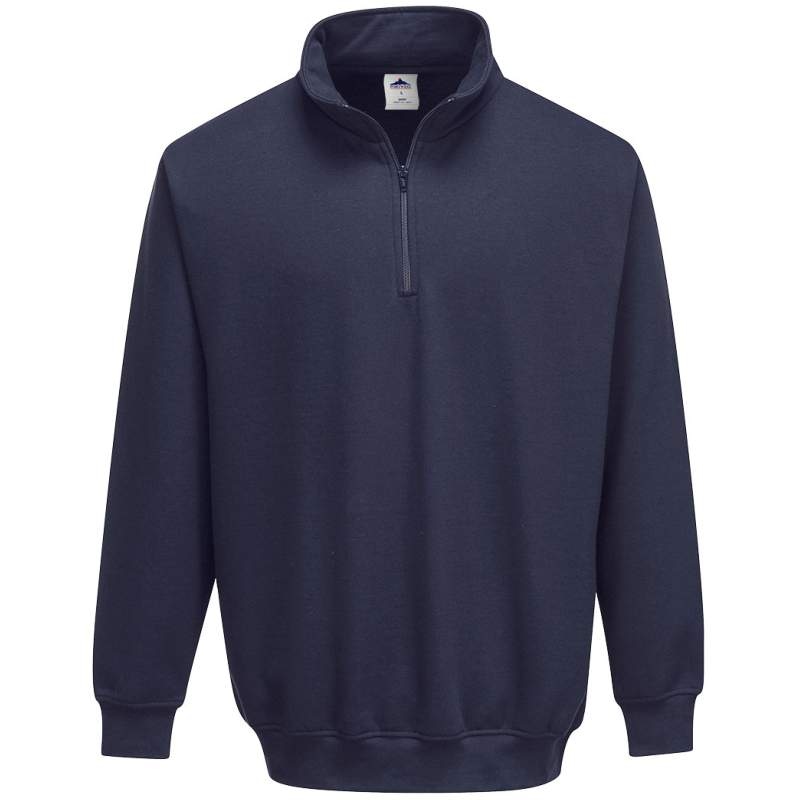 Portwest B309 Sorrento zip neck sweatshirt marine S-XXXL