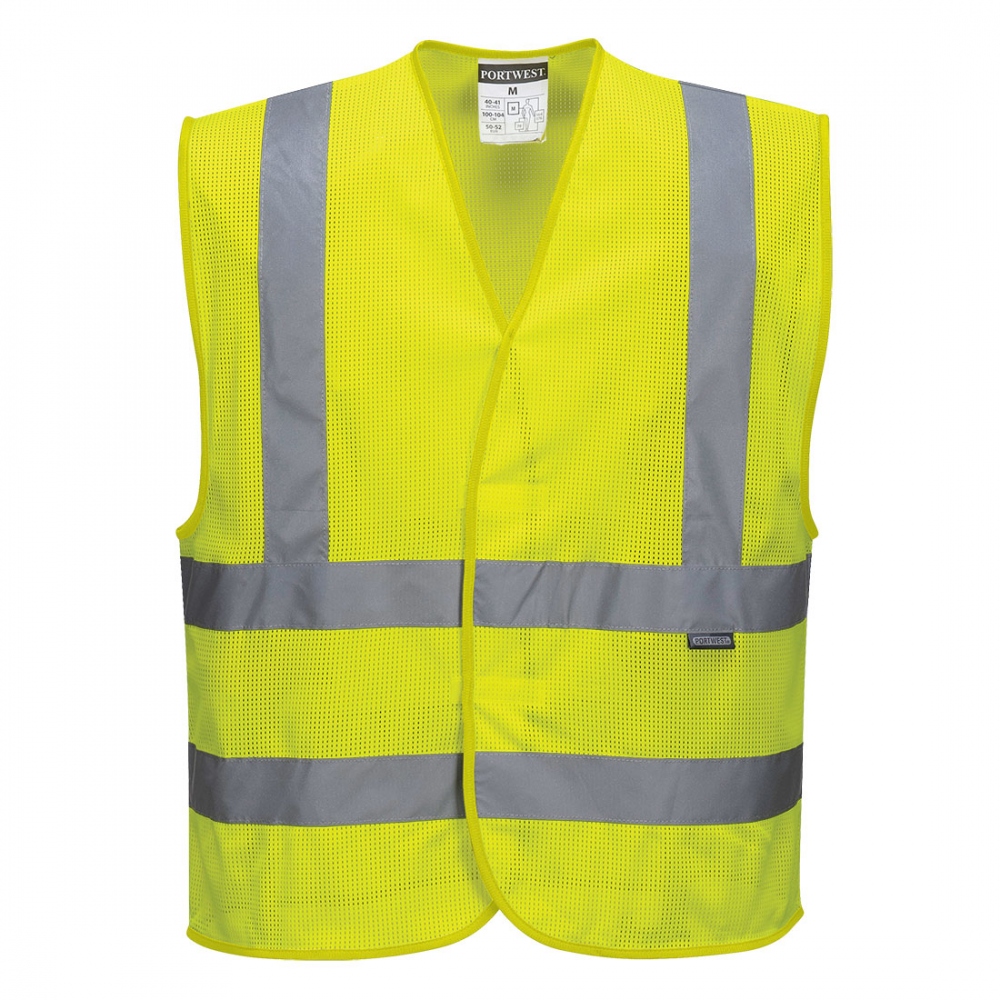 Portwest C370 High visibility vest with reflective tape yellow S - 5XL