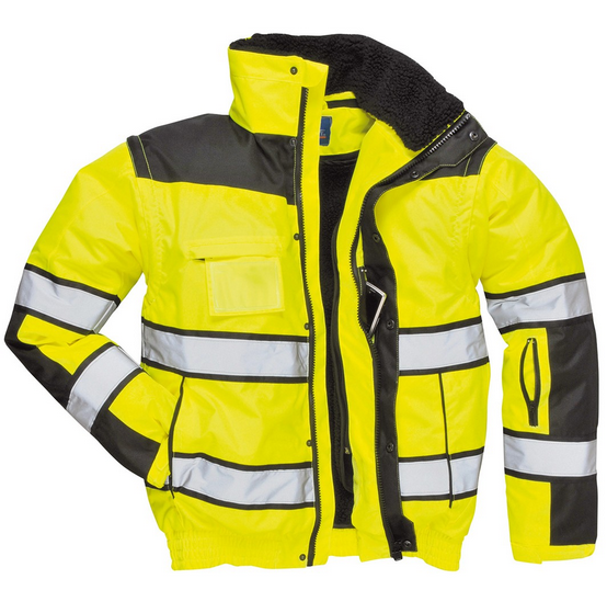 Portwest C466 3-in-1 high visibility bomber jacket yellow/navy class 3