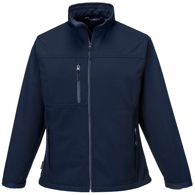 Portwest TK41 Charlotte Softshell workwear jacket navy