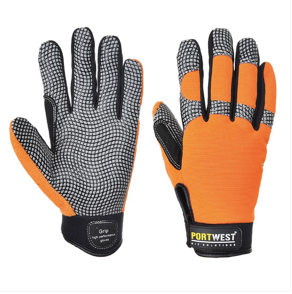 Portwest A735 Grip high performance glove orange/grey