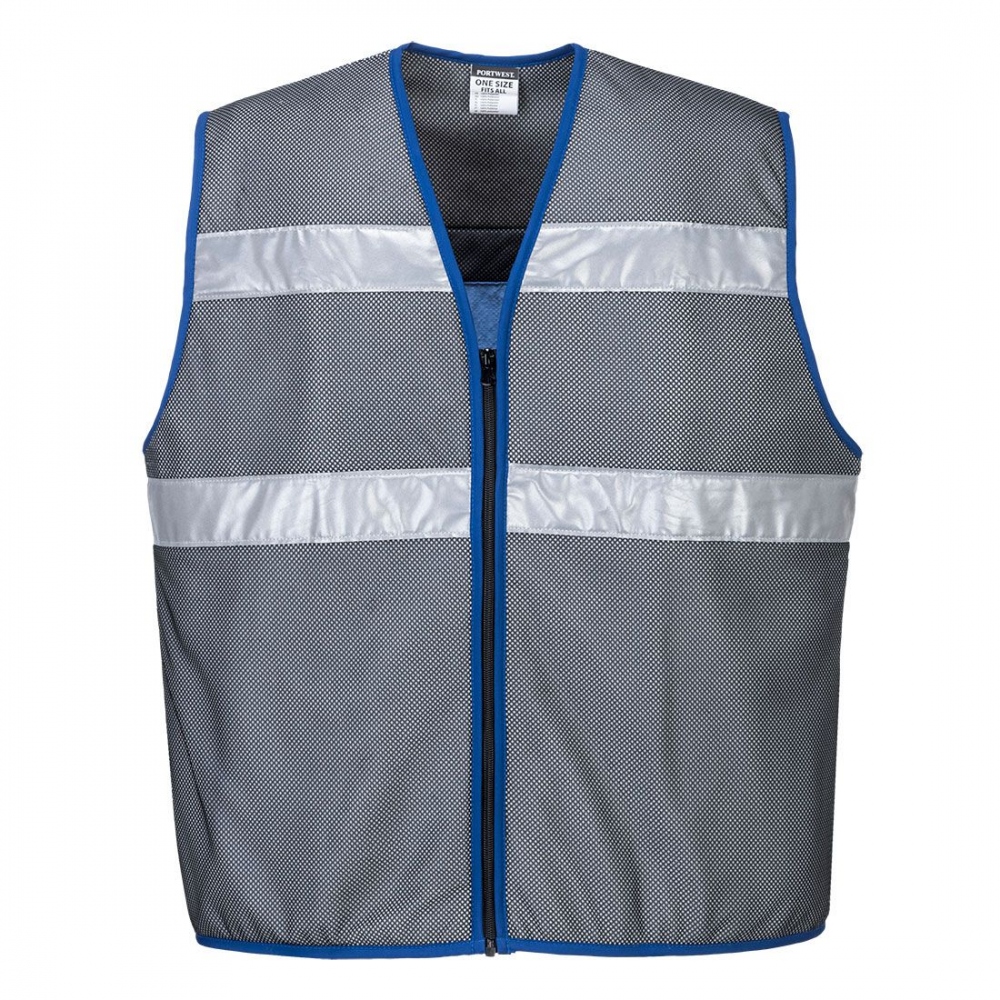 Portwest CV01 High visibility cooling vest with reflective tape gray