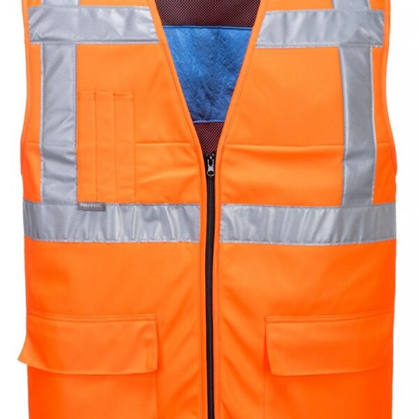 Portwest CV02 High visibility cooling vest with reflective tape orange