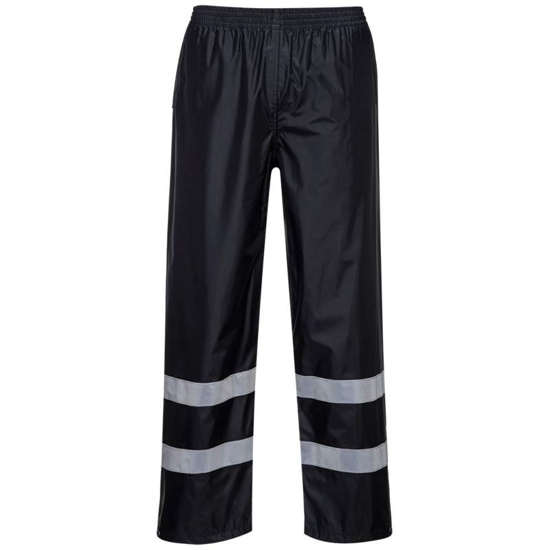 Portwest F441 rain pants IONA with safety stripes black