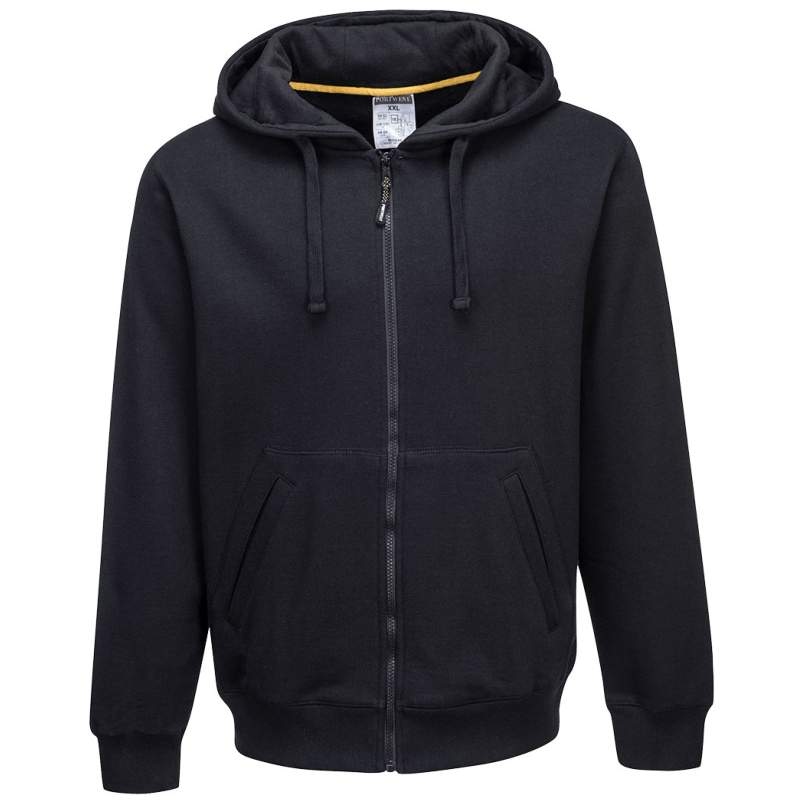 Portwest KS31 Sweatshirt Nickel with hood and zipper black S-XXL