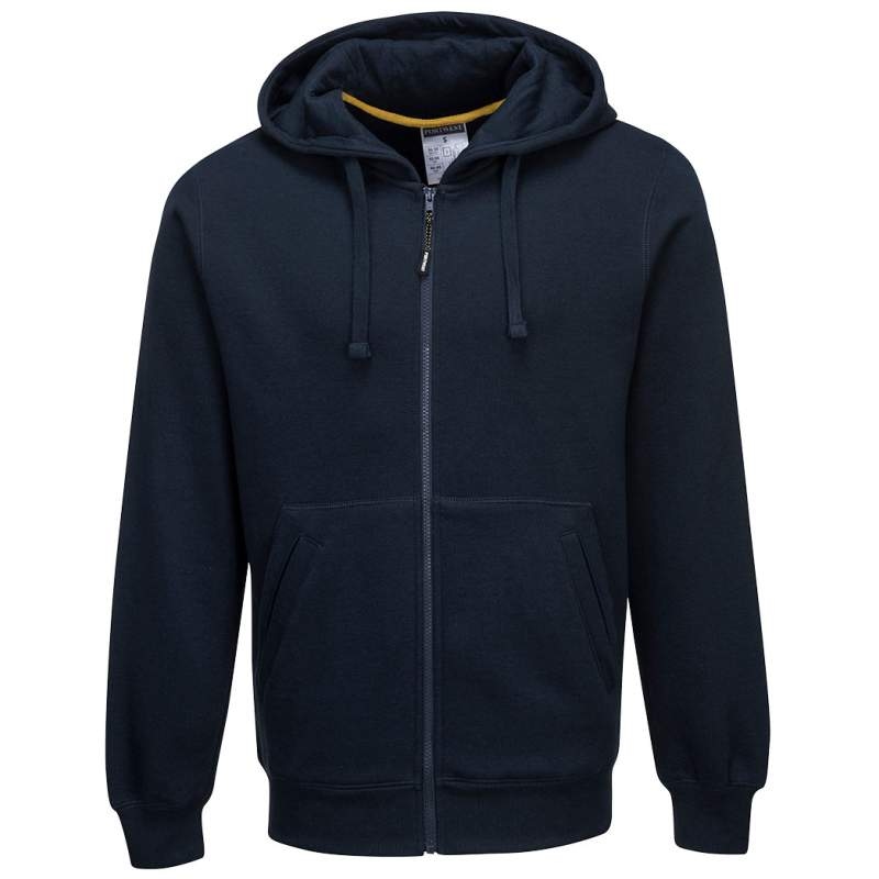 Portwest KS31 Sweatshirt Nickel with hood and zipper blue S-XXL