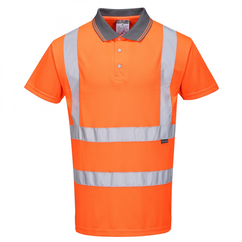 Portwest RT22 High visibility shortsleeve polo shirt orange XS-7XL