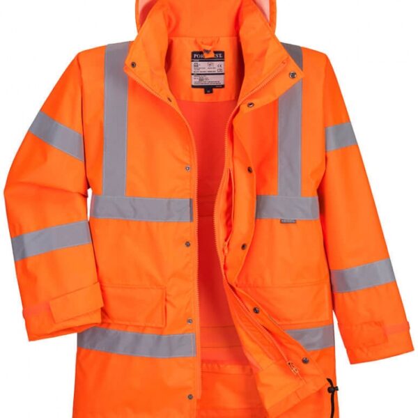 Portwest Hi-Vis Breathable Rain Traffic Jacket orange, RT63