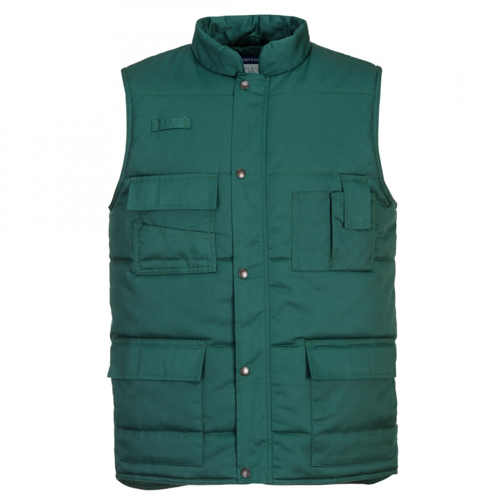 Portwest S414 SHETLAND Bodywarmer Bottle Green S-3XL