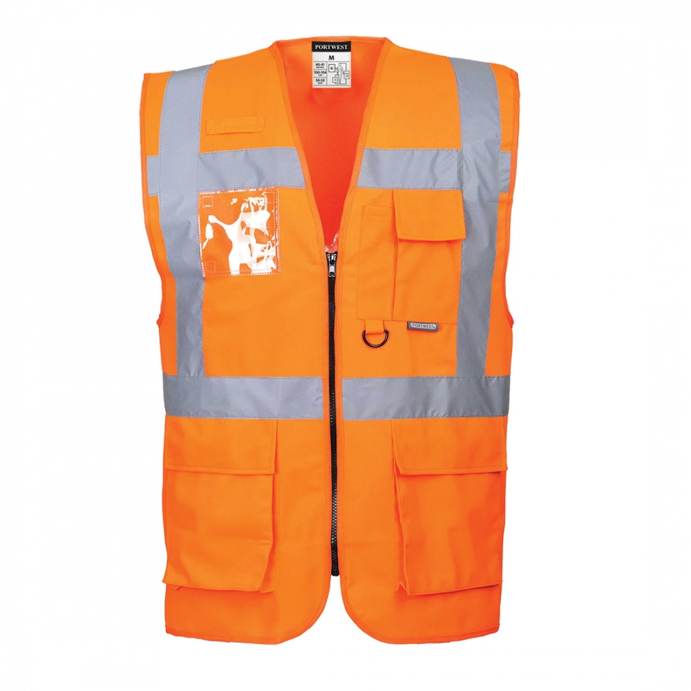 Portwest S476 Executive high visibility vest orange XS-5XL