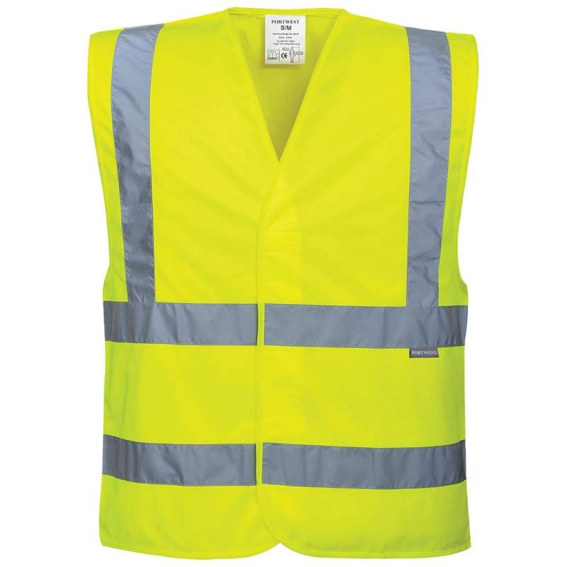 Portwest C470 High visibility vest with reflective tape yellow S - 7XL