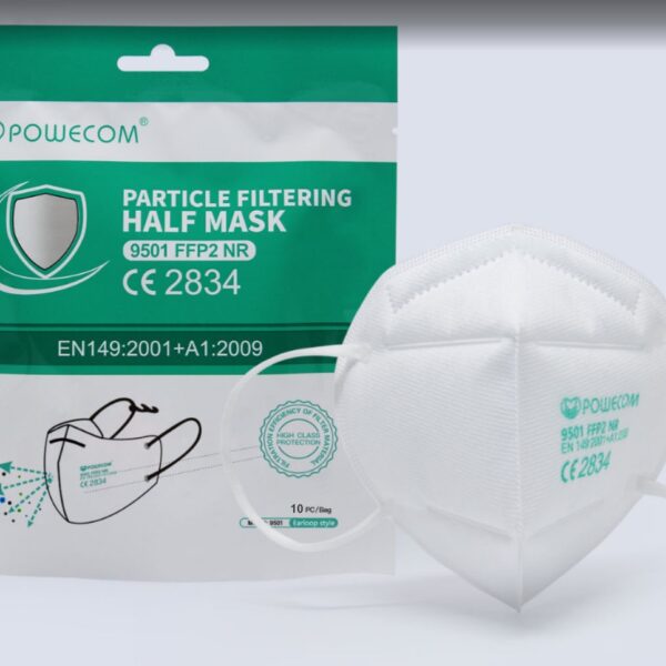 Powecom disposable respirator mask  5 layers FFP2 NR, CE 2834