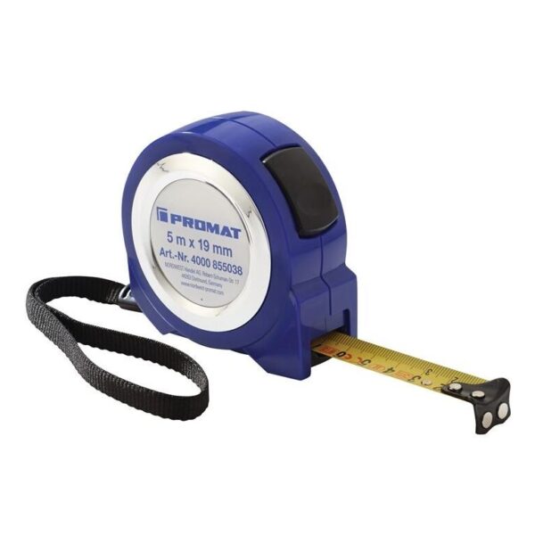 Promat pocket tape measure 5x19mm, EG II ABS self-locking
