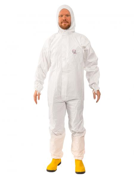 PROTEC CLASSIC Biological protection suit EN14126 cat. III white