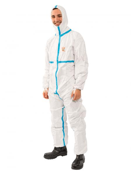 PROTEC PLUS Biological protection suit white cat III type 4+5+6