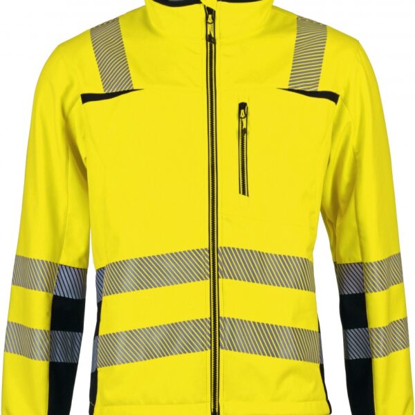 Prevent® PTW-SN-78 high visibility Softshell jacket yellow/black S-4XL