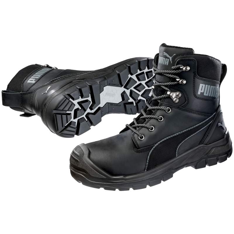 Puma 630730 CONQUEST BLK CTX HIGH Safety Shoes S3 WR HRO SRC