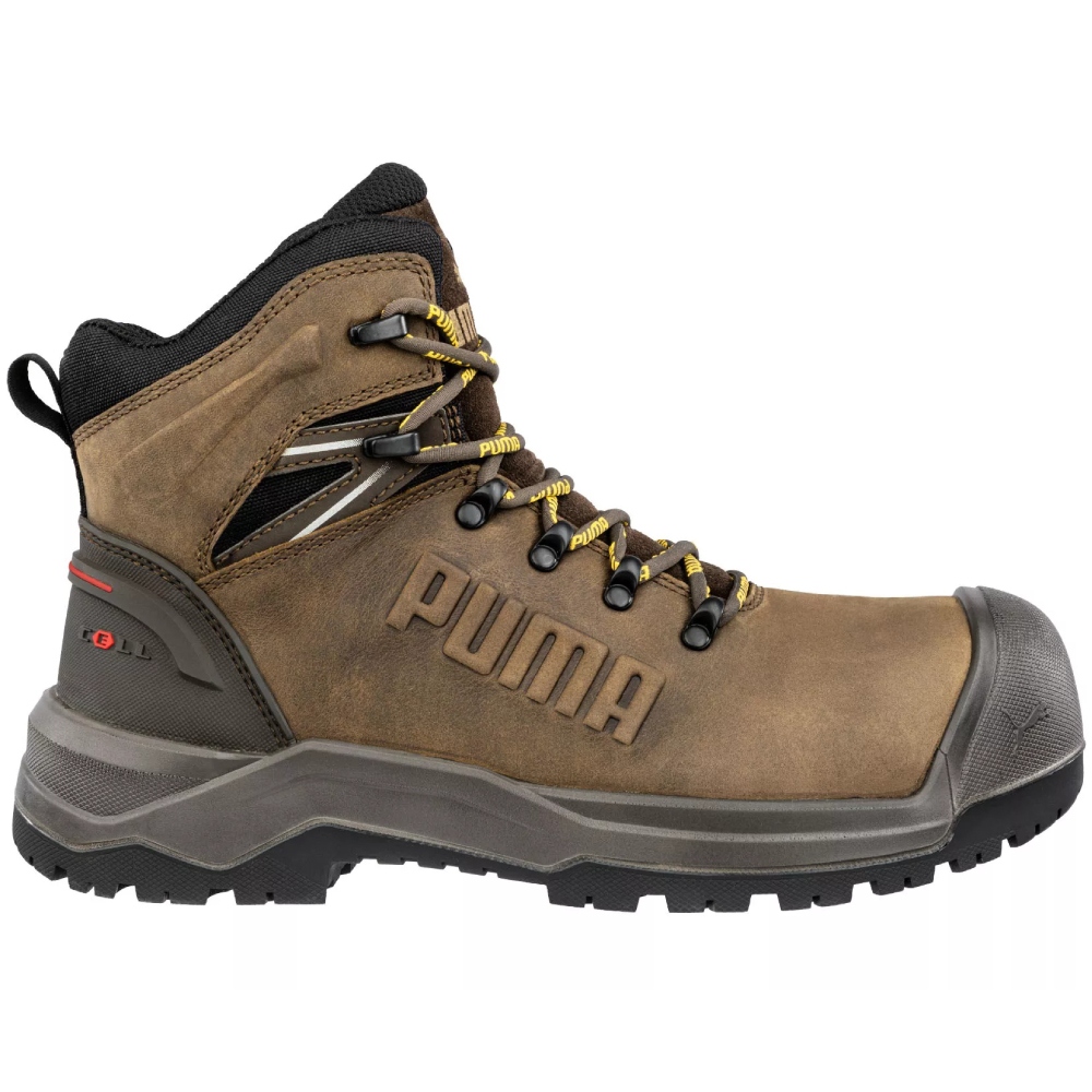 Puma 632710 IRON HD BROWN MID Safety Shoes S3S sizes 39-48