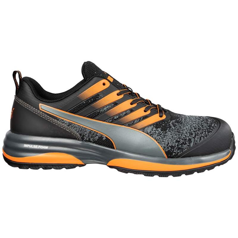 PUMA CHARGE ORANGE LOW Safety boots black/orange S1P ESD HRO SRC