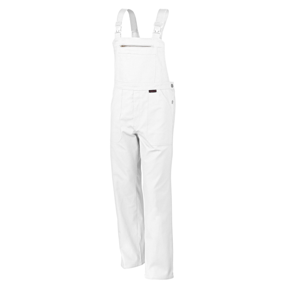 Qualitex Classic 61937D4 work dungarees White
