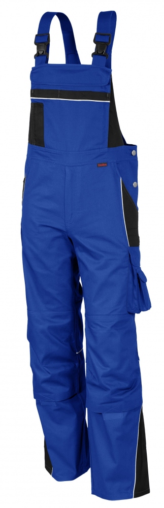 Qualitex PRO 61937TC0 work dungarees Blue-black