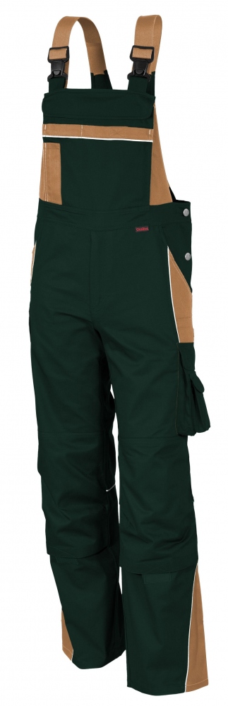 Qualitex 61937TC PRO work dungarees olive/khaki