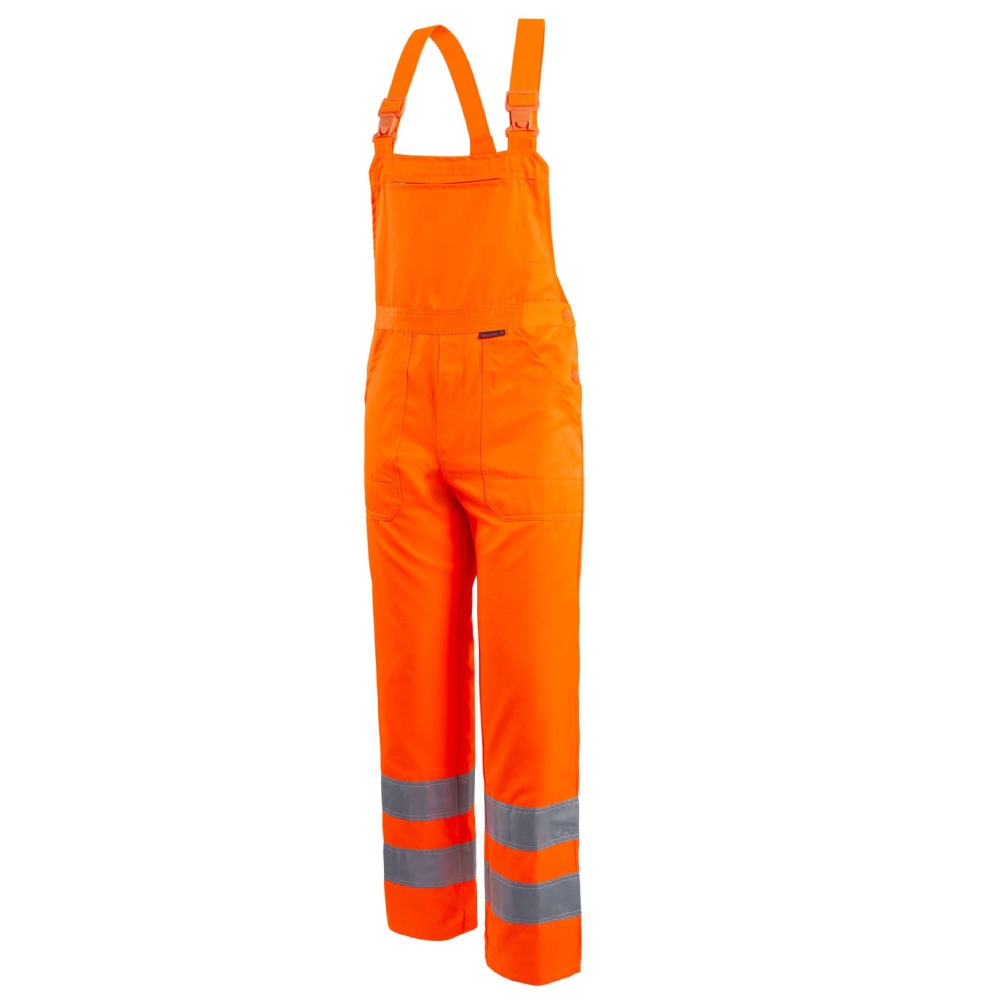 High visibility dungarees orange ISO 20471 class 2, Qualitex 61937WQ