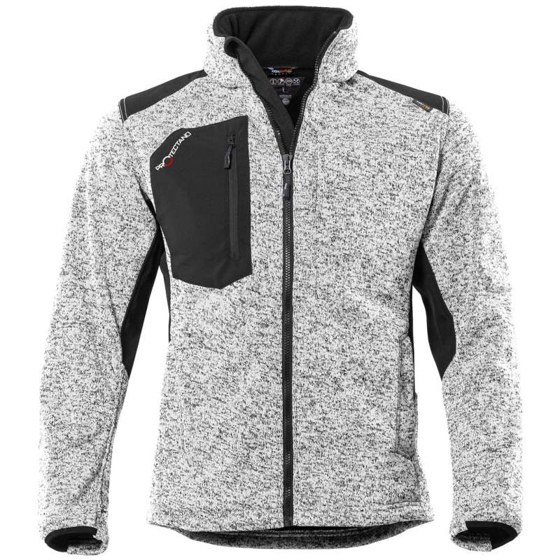 QUALITEX VGCA404 Protectano knitted fleecejacket white