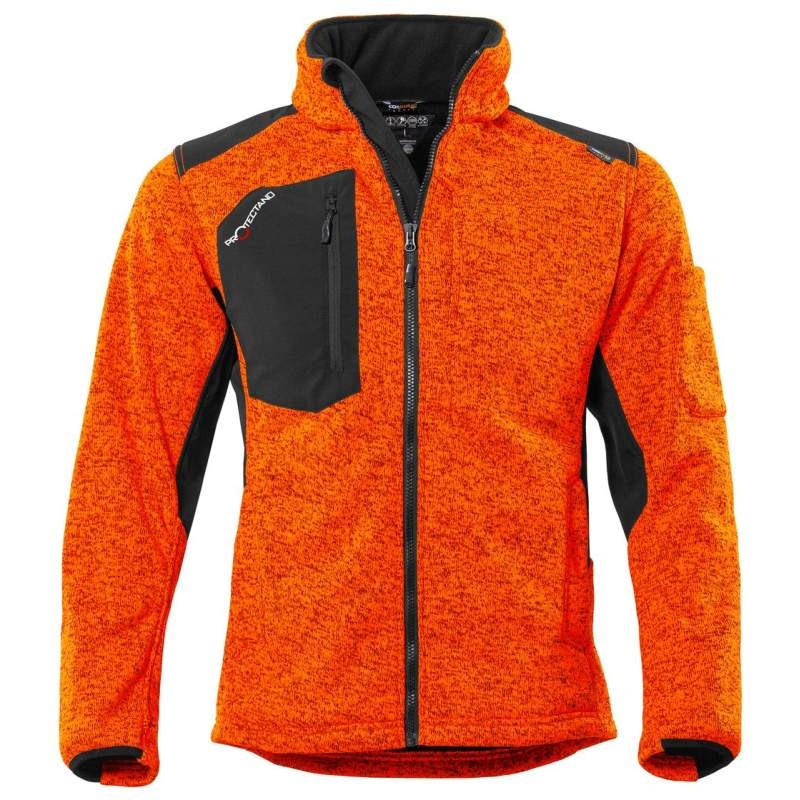 QUALITEX VGCA409 Protectano knitted fleecejacket orange