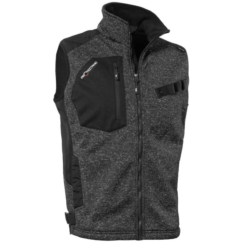 QUALITEX VGCA545 Protectano knitted fleece vest black S-XXXL