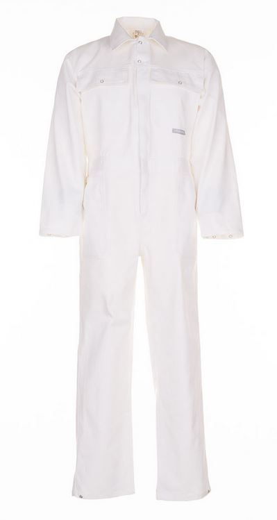 Planam BW270/1542 Rallye working overall 100% cotton white XS-3XL
