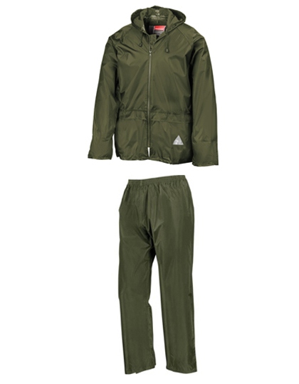 Result® Rain jacket & trousers set olive green