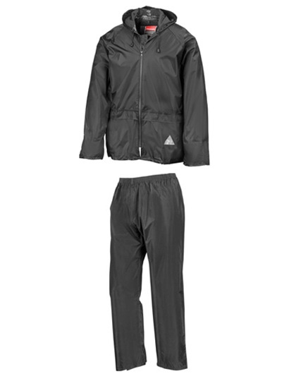 Result® Rain jacket & trousers set olive black