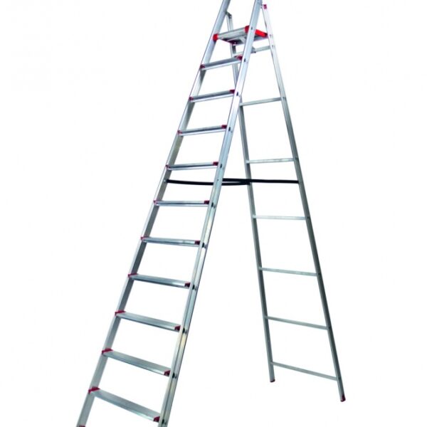 Rise-Tec® Professional 12-step ladder single-sided height 2.95 m EN131