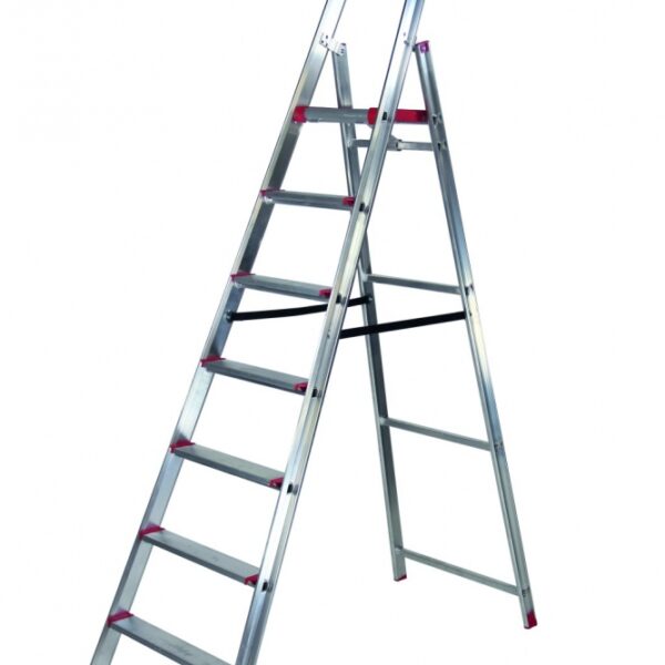 Rise-Tec® Professional 7-step ladder single-sided height 1.70 m EN131