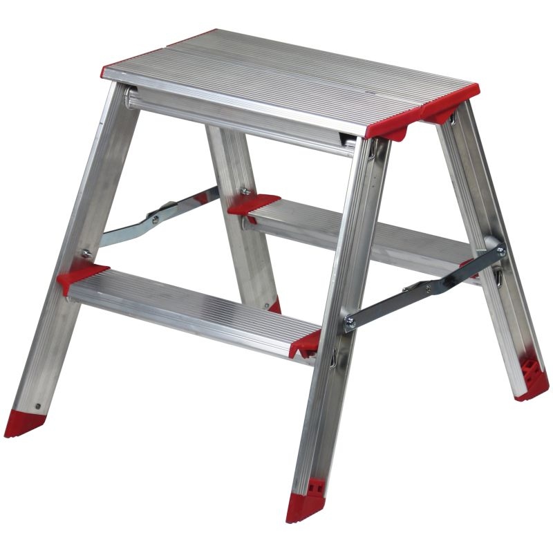 Rise-Tec Professional 2-step ladder double-sided height max. 0.45 m
