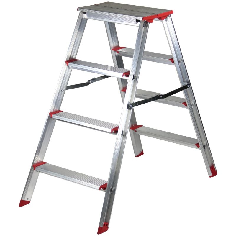 Rise-Tec Professional 4-step ladder double-sided height max. 0.95 m